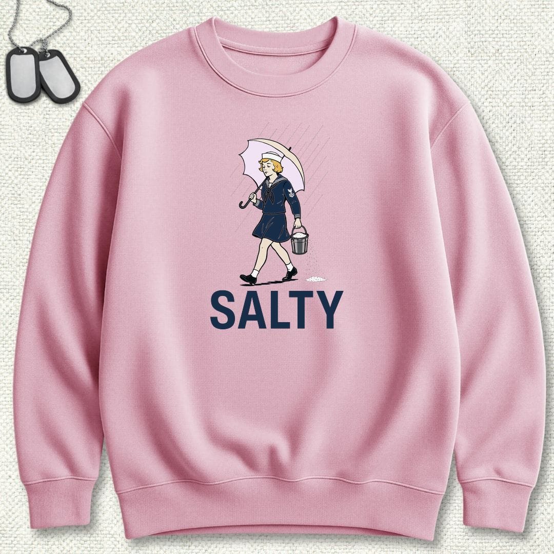 NavyHumor Sweatshirt S / Pink Salty Girl Sweatshirt