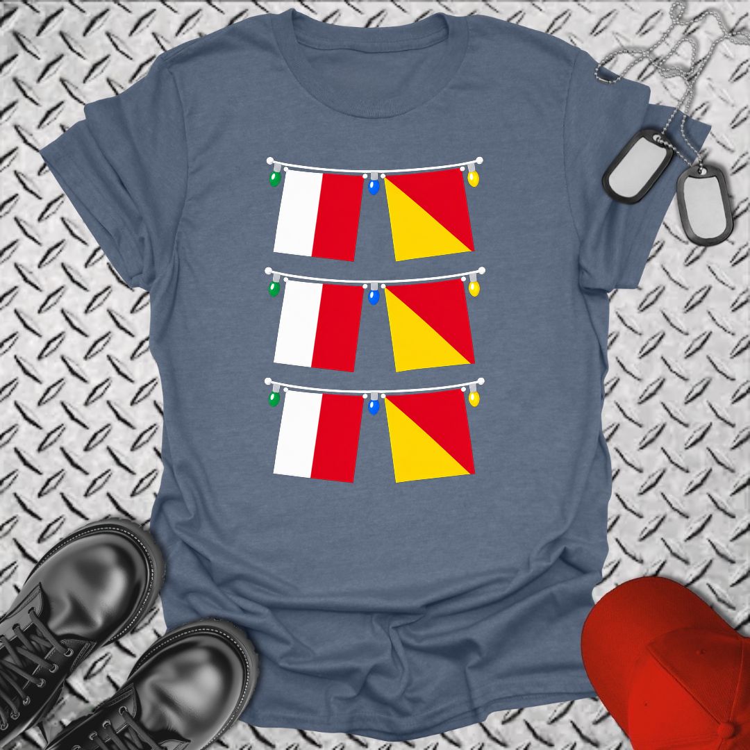 Signal Flag Ho Ho Ho - Heather Indigo