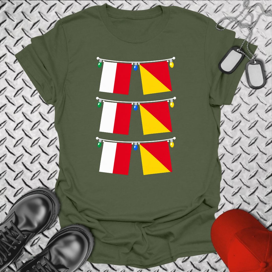 Signal Flag Ho Ho Ho - Military Green
