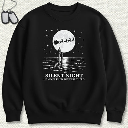 Silent Santa Sweatshirt - Black