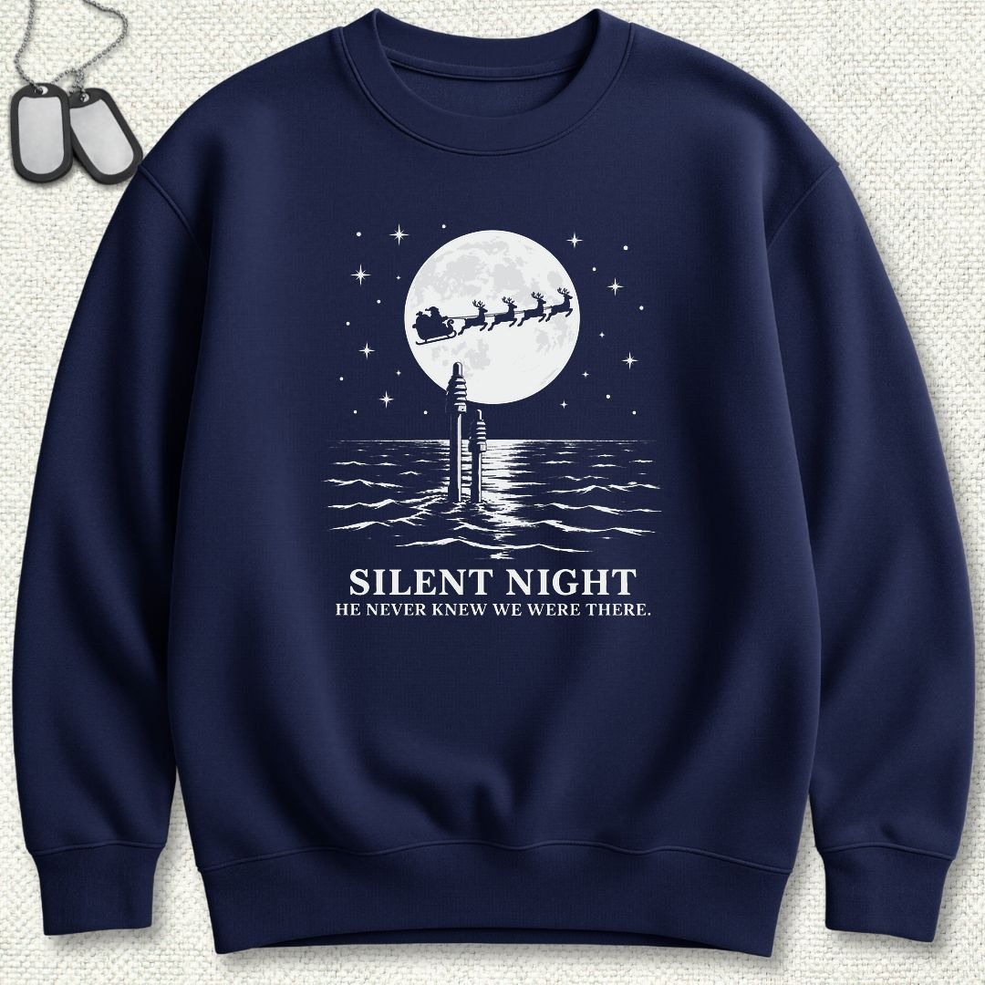Silent Santa Sweatshirt - Navy