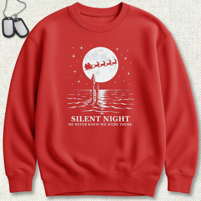 Silent Santa Sweatshirt - Red