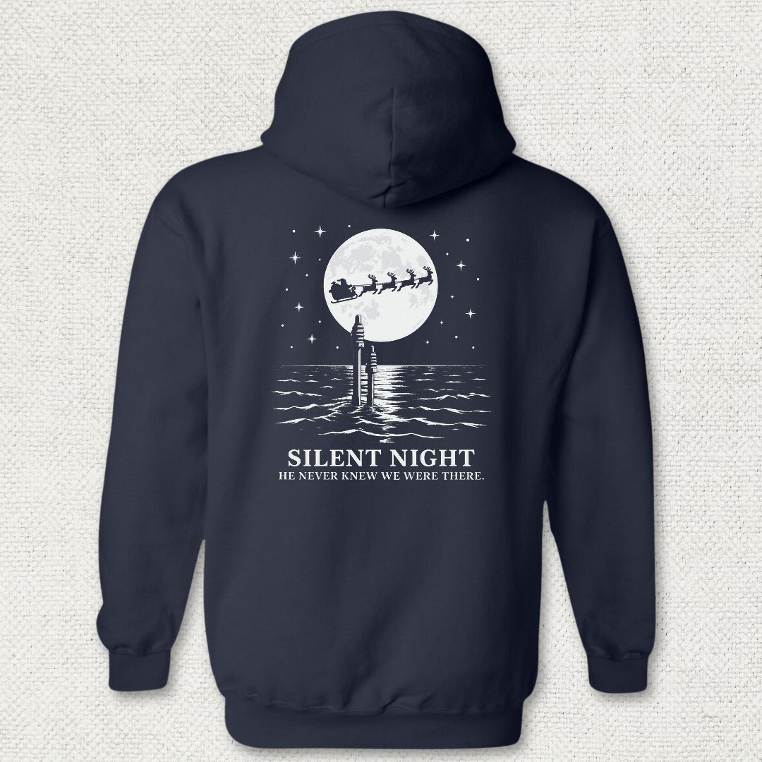 Silent Santa Hoodie - Navy