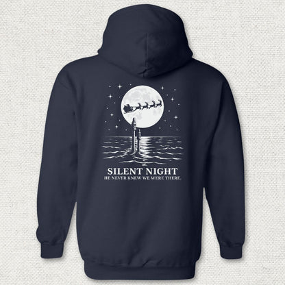Silent Santa Hoodie - Navy