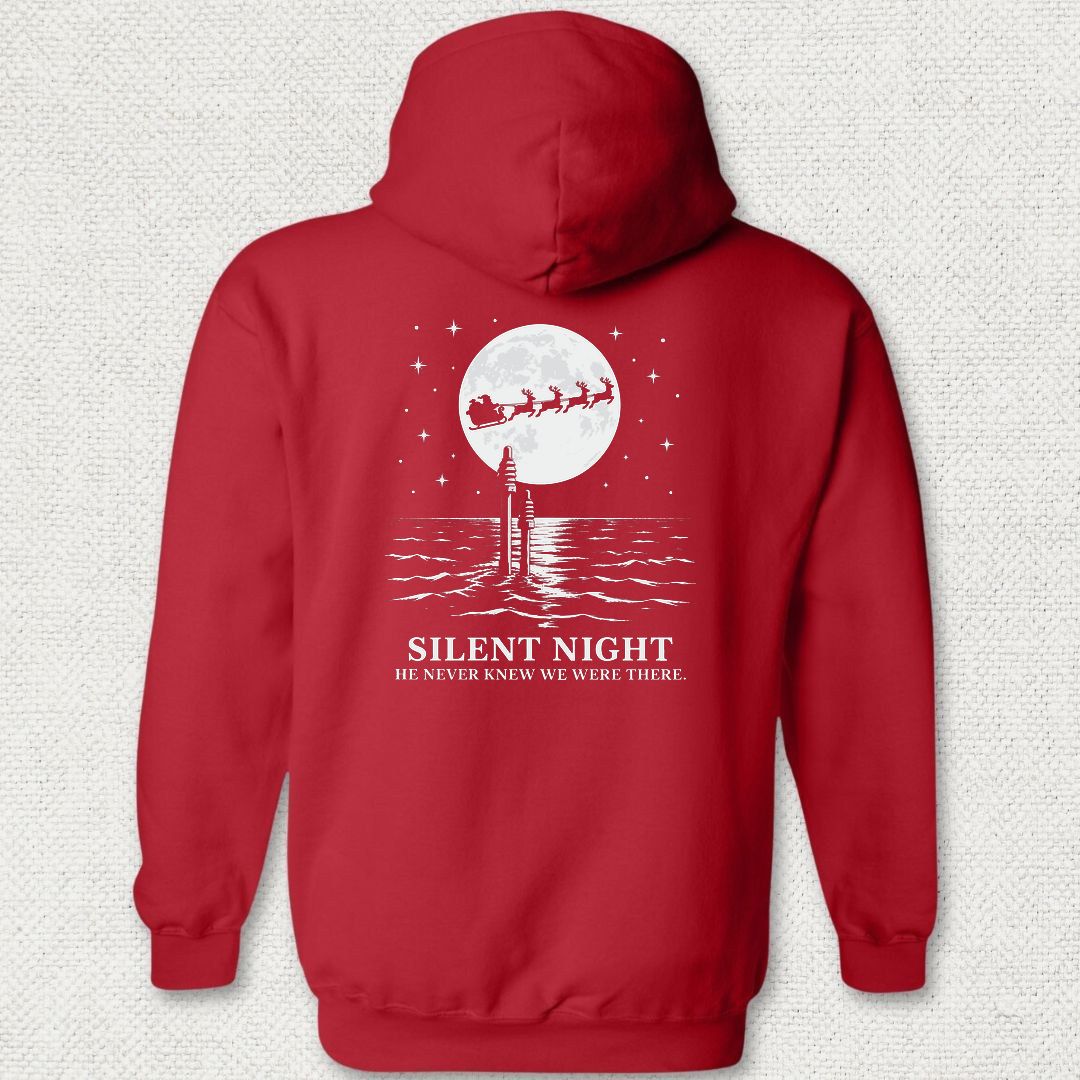 Silent Santa Hoodie - Red