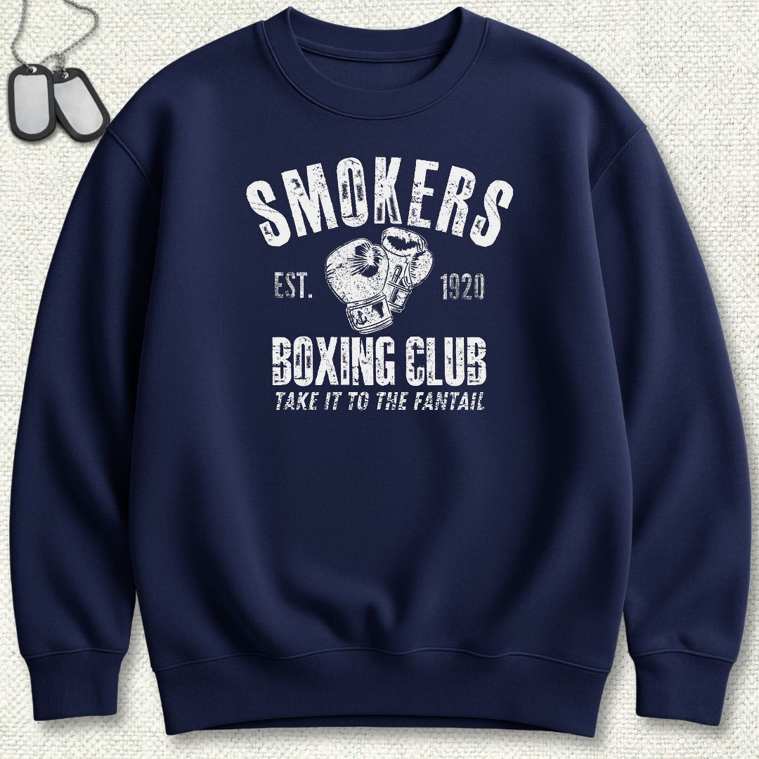 Smokers Boxing Club Sweatshirt - Navy