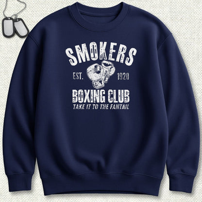 Smokers Boxing Club Sweatshirt - Navy