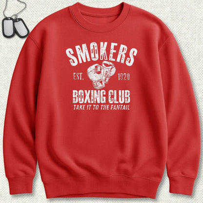 Smokers Boxing Club Sweatshirt - Red