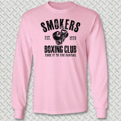 Smokers Boxing Club Long Sleeve Tee - Pink