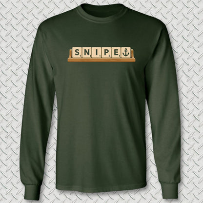 Snipe Tiles Long Sleeve Tee - Forest Green