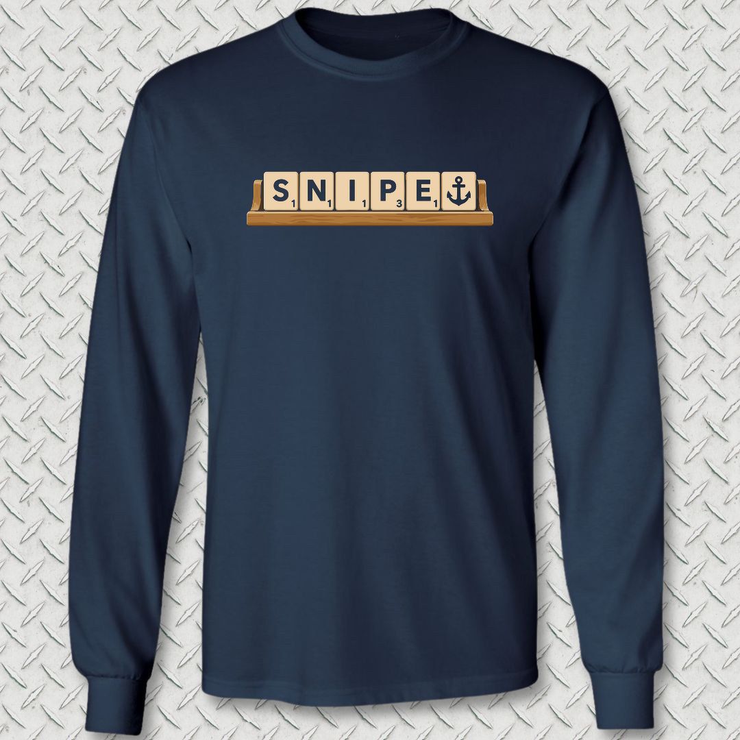 Snipe Tiles Long Sleeve Tee - Navy