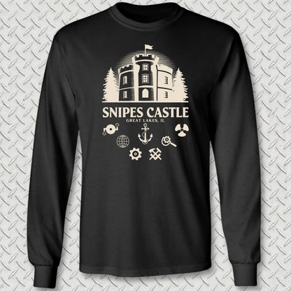 Snipes Castle Long Sleeve Tee - Black