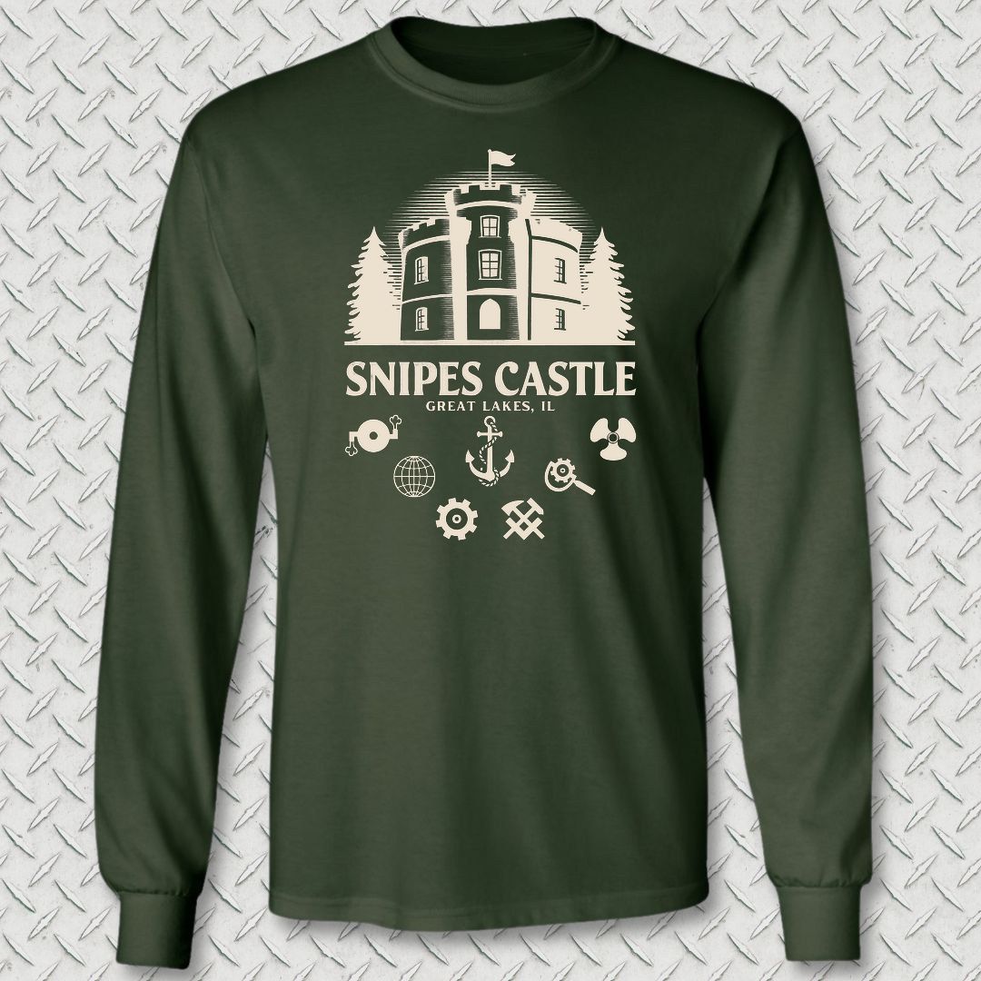 Snipes Castle Long Sleeve Tee - Forest Green