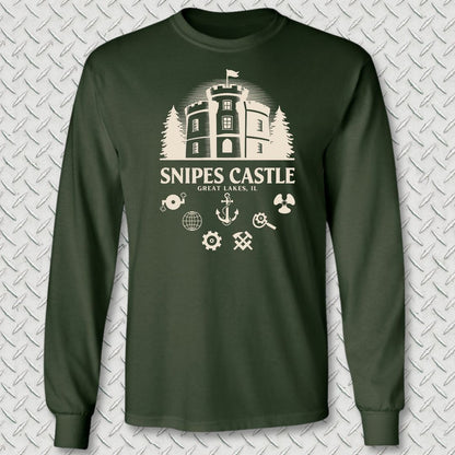 Snipes Castle Long Sleeve Tee - Forest Green