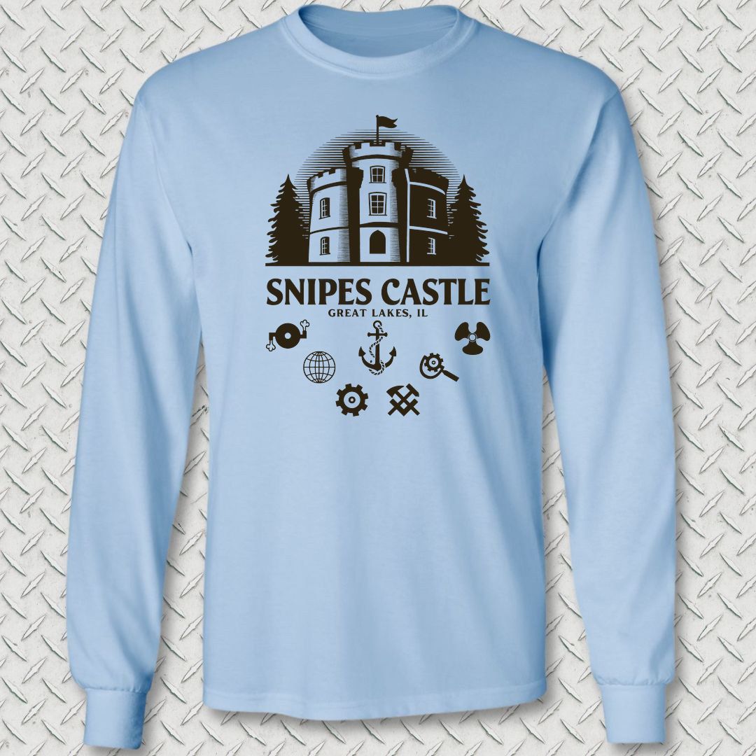 Snipes Castle Long Sleeve Tee - Light Blue