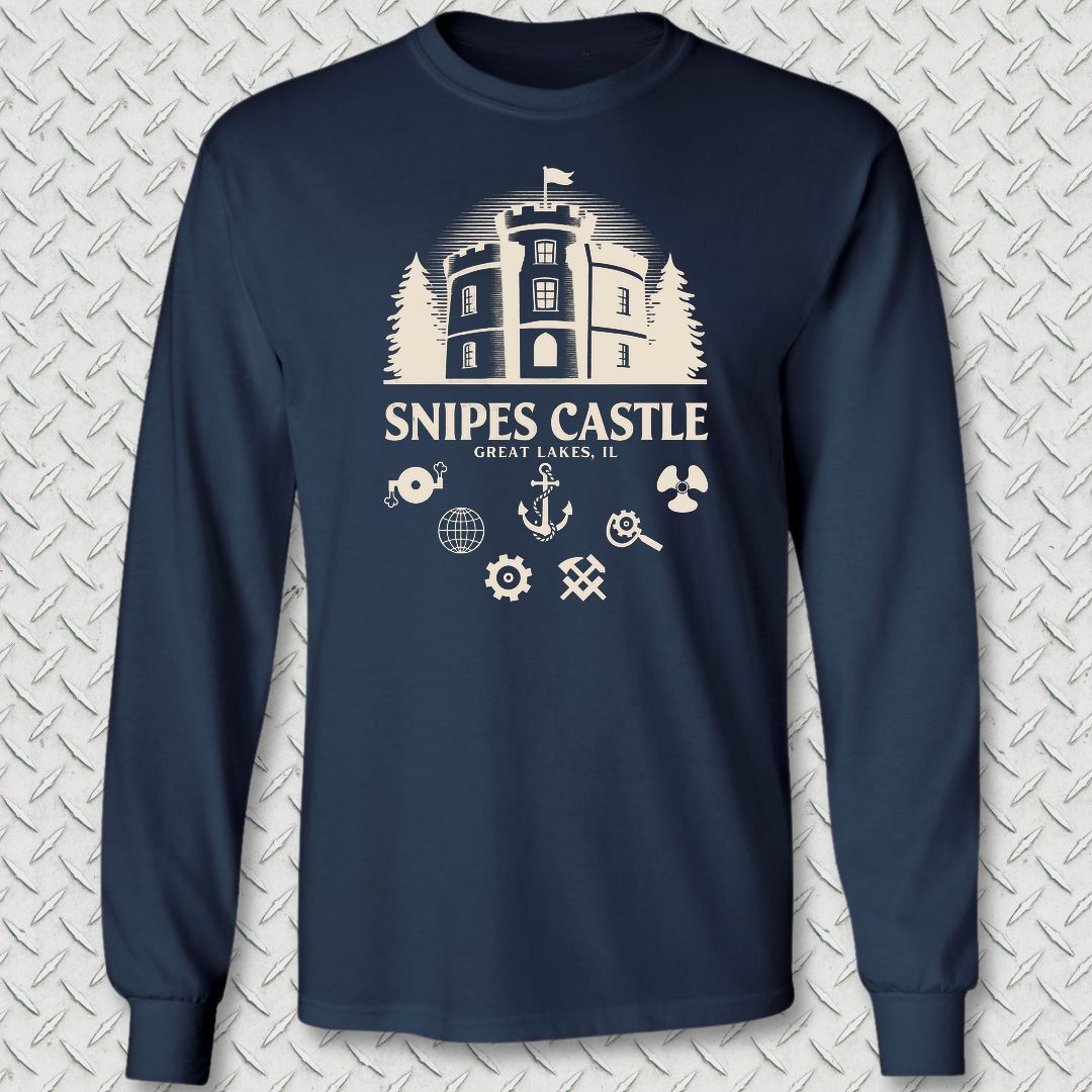 Snipes Castle Long Sleeve Tee - Navy