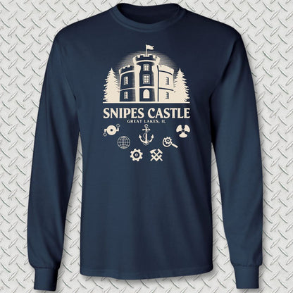 Snipes Castle Long Sleeve Tee - Navy