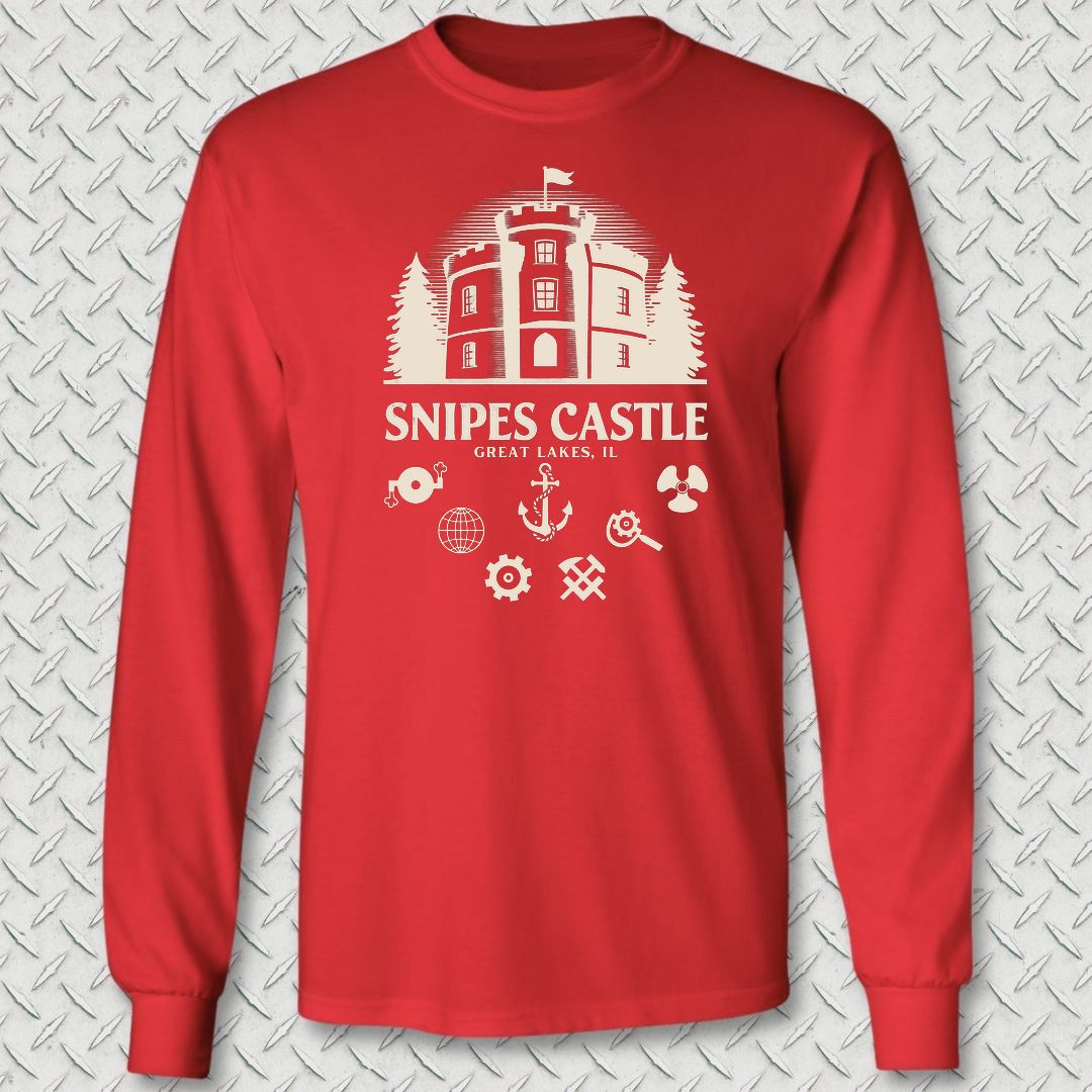 Snipes Castle Long Sleeve Tee - Red