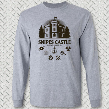 Snipes Castle Long Sleeve Tee - Sport Grey