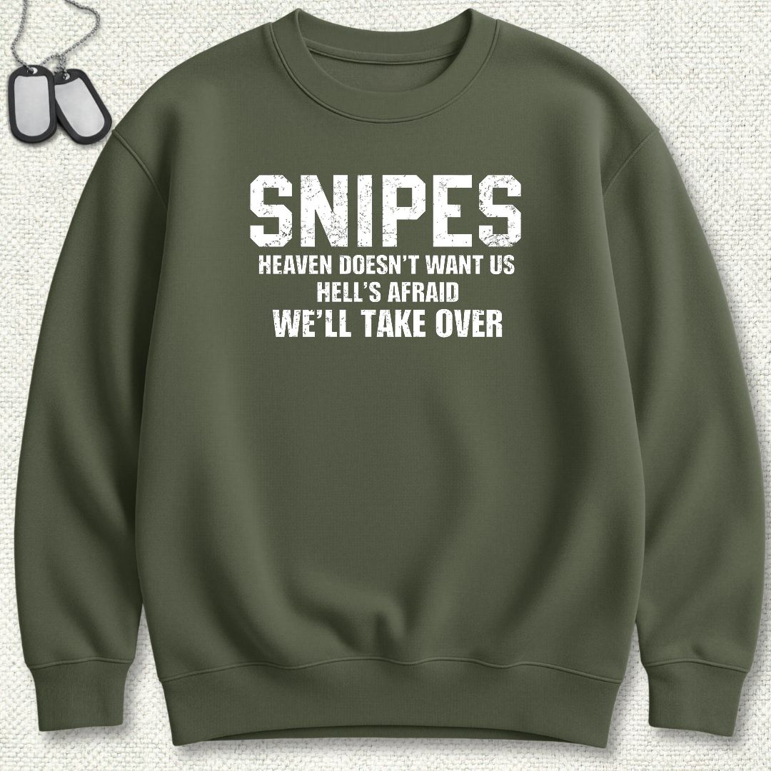 Snipes - Hell's Afraid Sweatshirt - Military Green