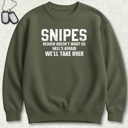 Snipes - Hell's Afraid Sweatshirt - Military Green