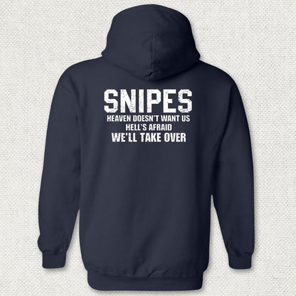 Snipes - Hell's Afraid Hoodie - Navy
