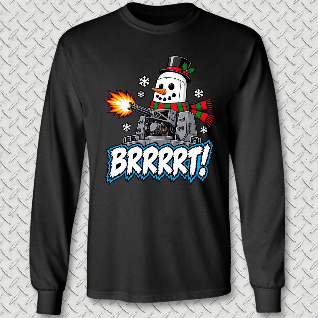 Snowball BRRRRT! Long Sleeve Tee - Black