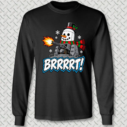 Snowball BRRRRT! Long Sleeve Tee - Black