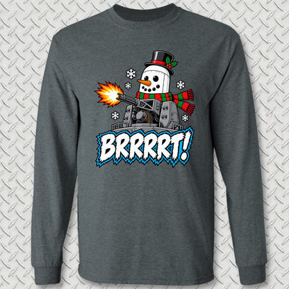 Snowball BRRRRT! Long Sleeve Tee - Dark Heather