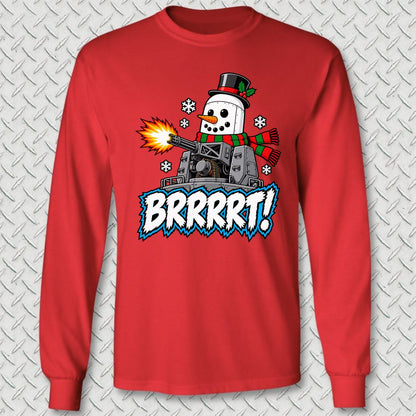 Snowball BRRRRT! Long Sleeve Tee - Red