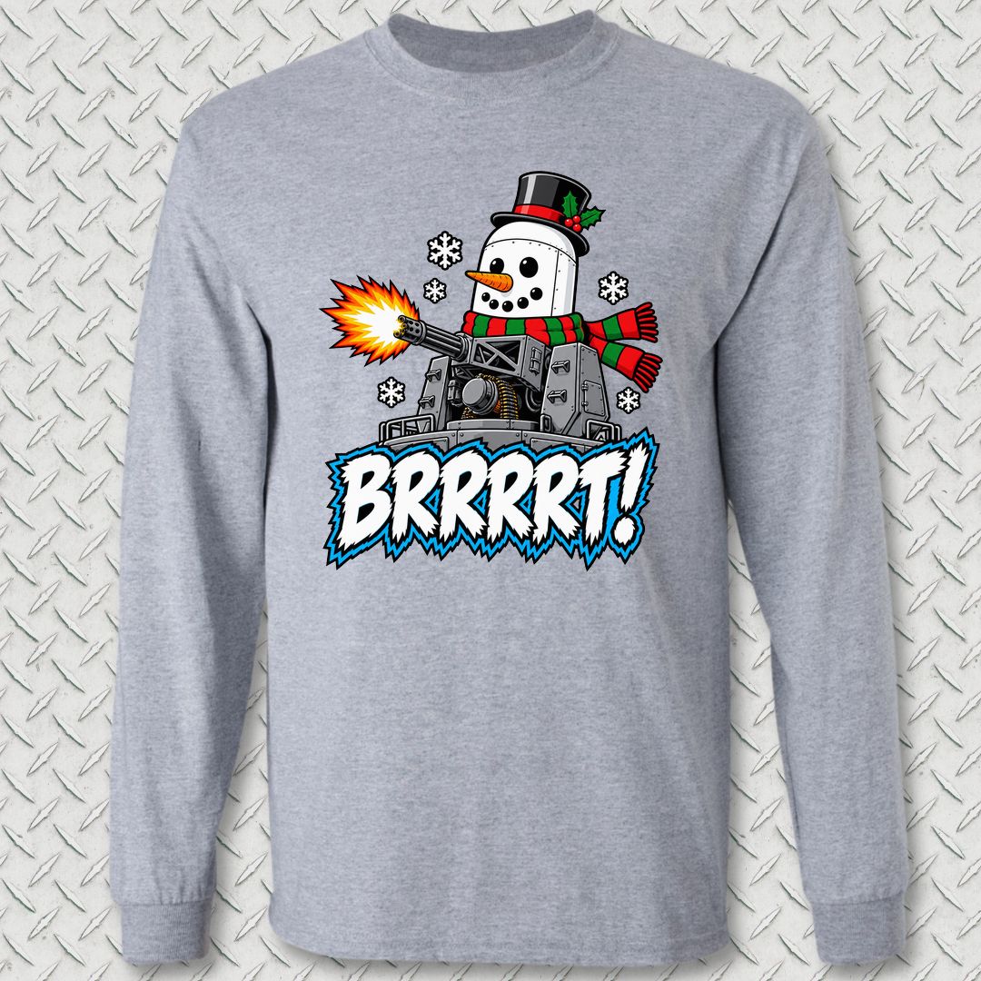 Snowball BRRRRT! Long Sleeve Tee - Sport Grey