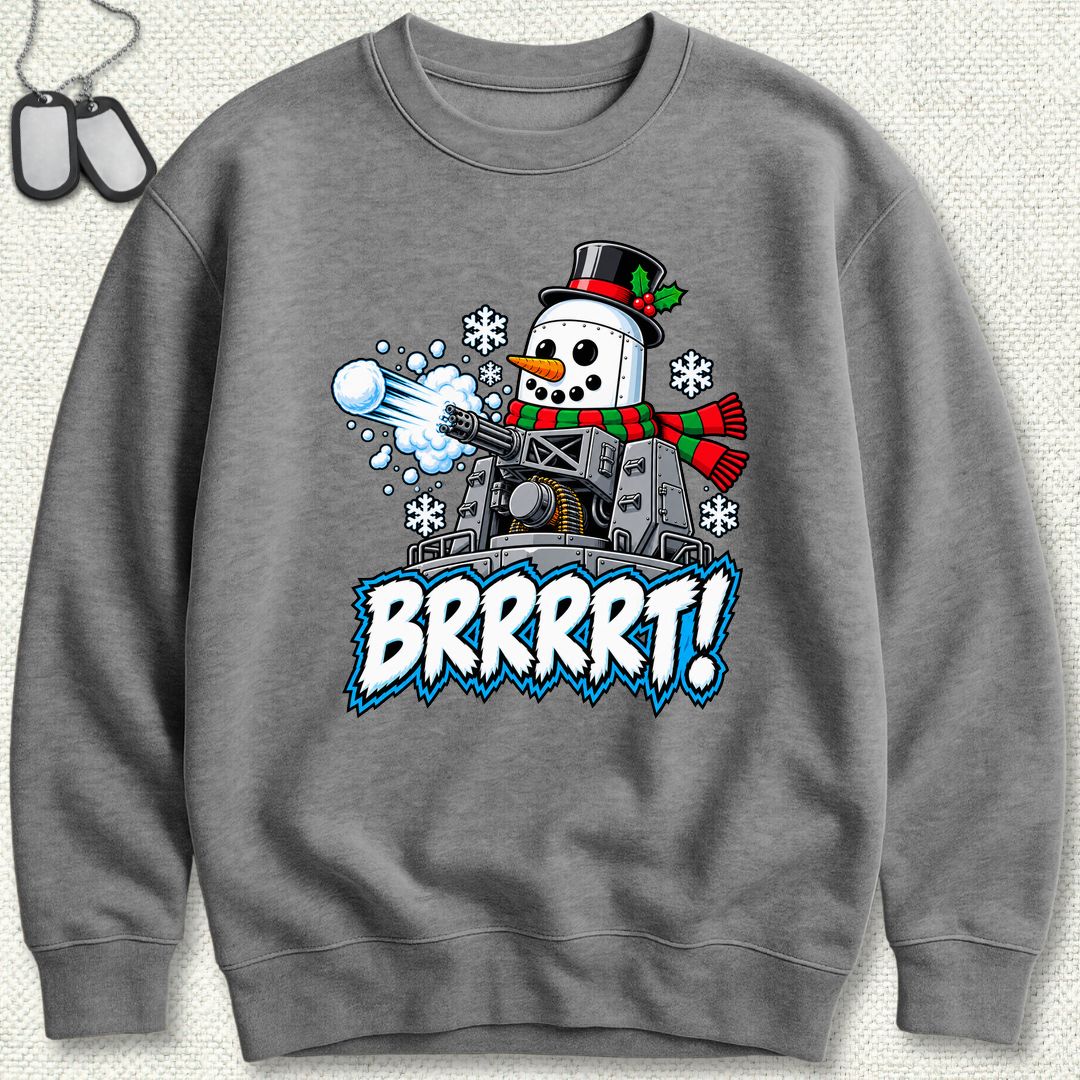 Snowman BRRRRT! Sweatshirt - Graphite Heather