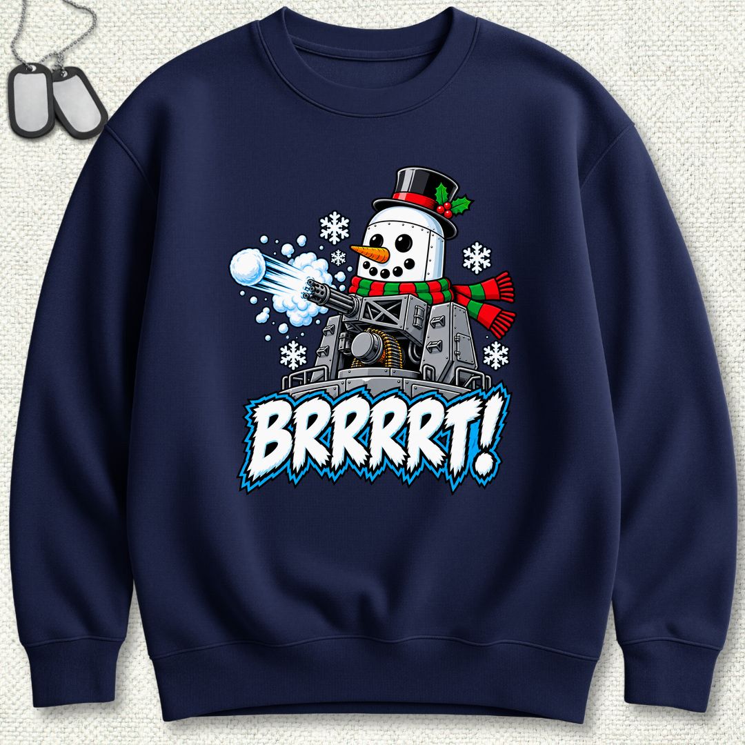 Snowman BRRRRT! Sweatshirt - Navy