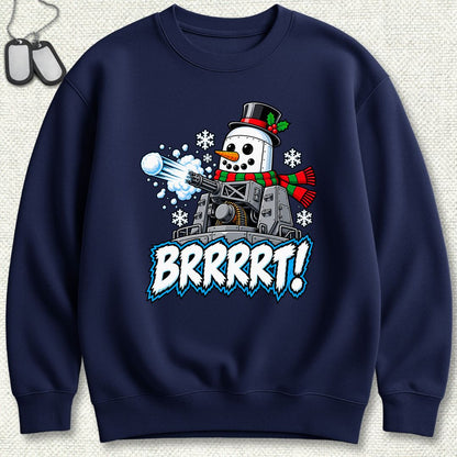 Snowman BRRRRT! Sweatshirt - Navy