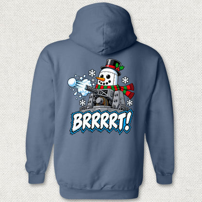 Snowman BRRRRT! Hoodie - Heather Navy