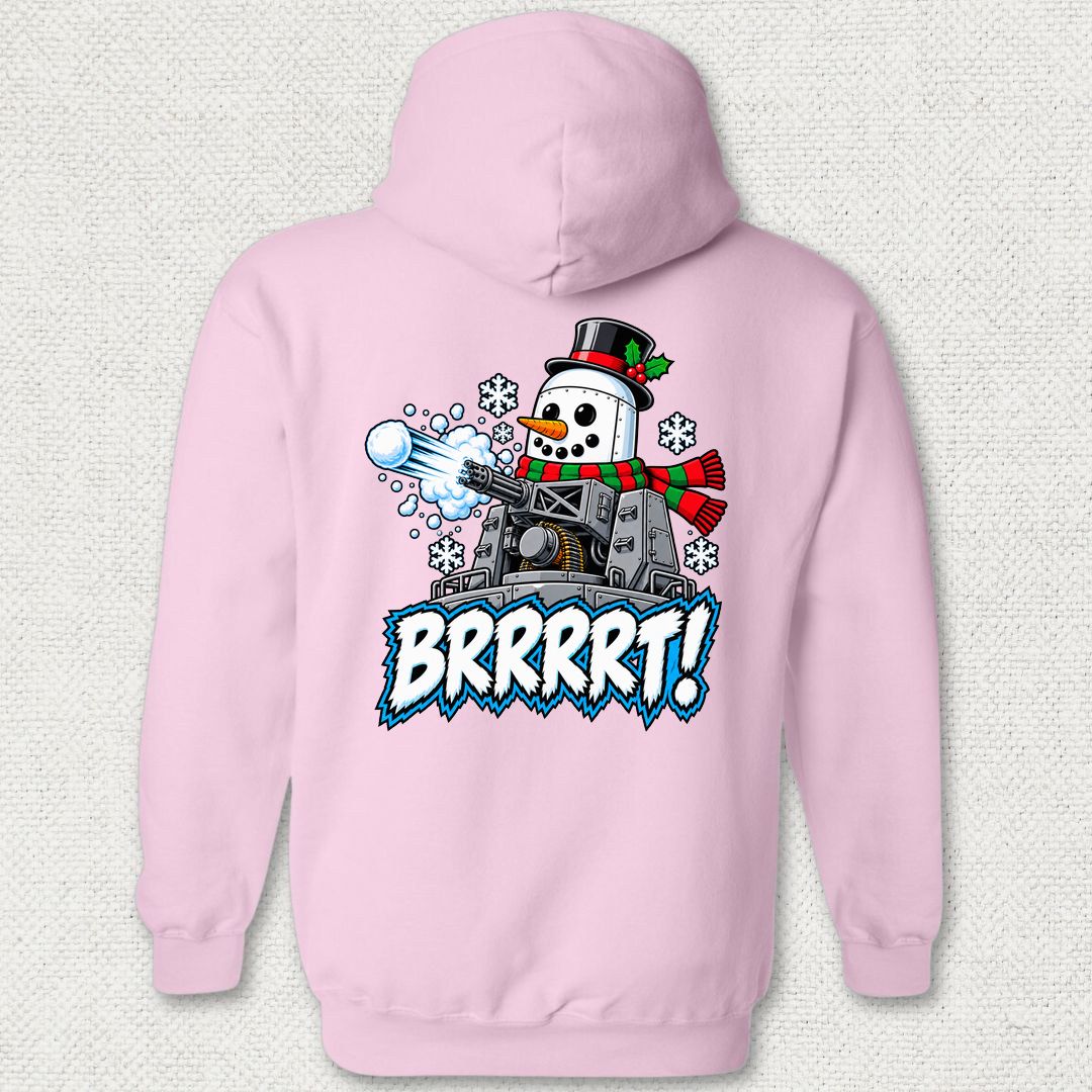 Snowman BRRRRT! Hoodie - Pink