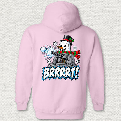 Snowman BRRRRT! Hoodie - Pink