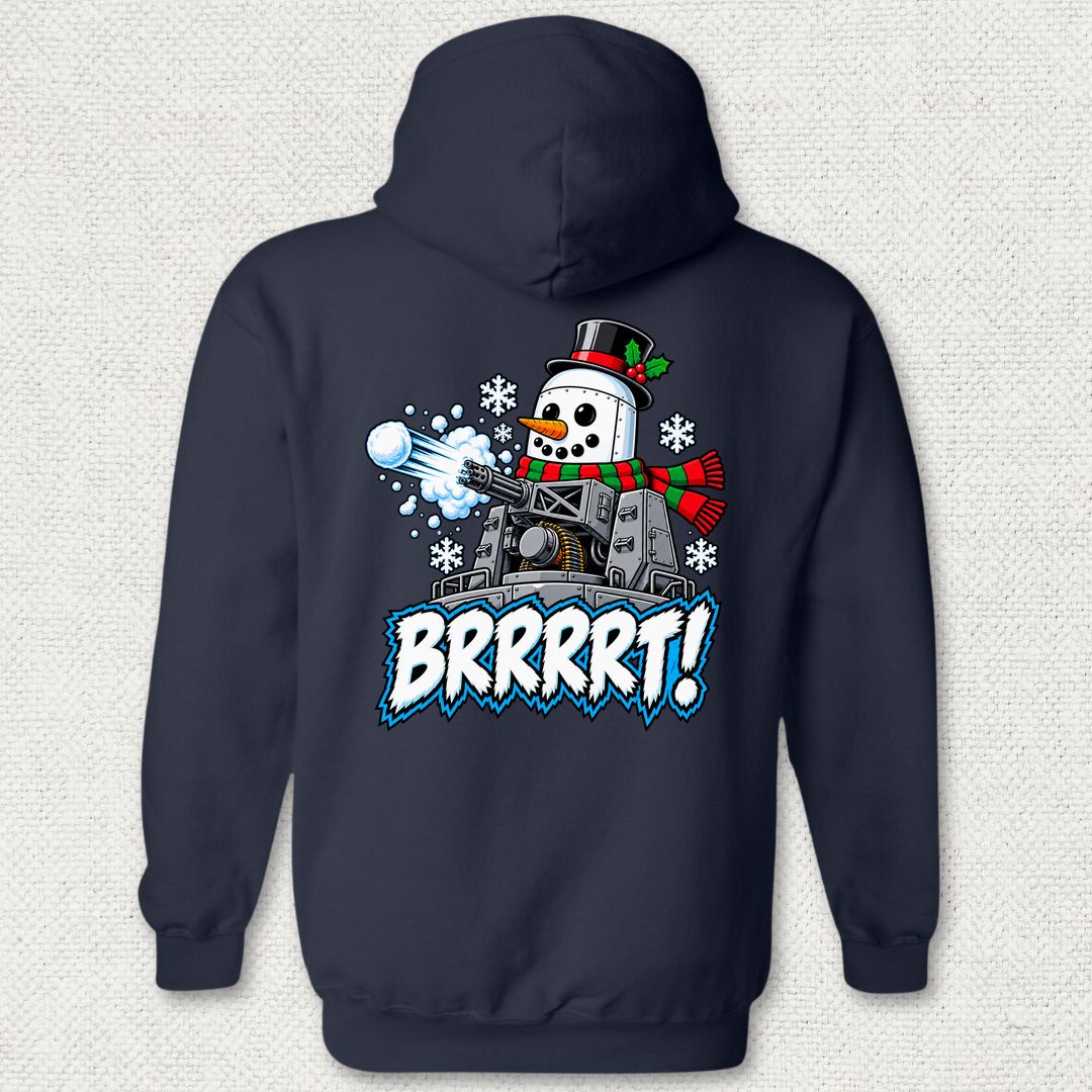 Snowman BRRRRT! Hoodie - Navy
