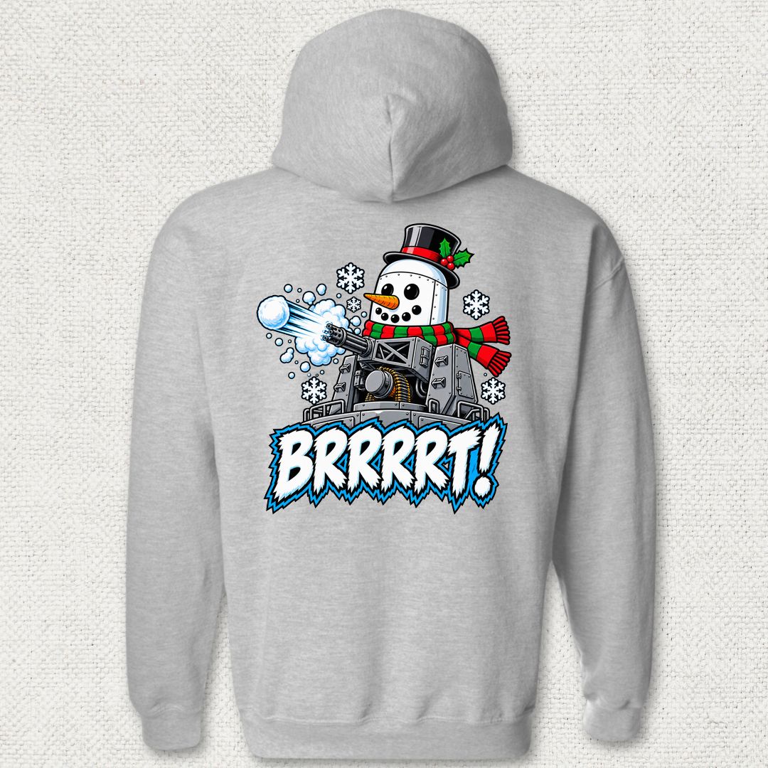 Snowman BRRRRT! Hoodie - Sport Grey