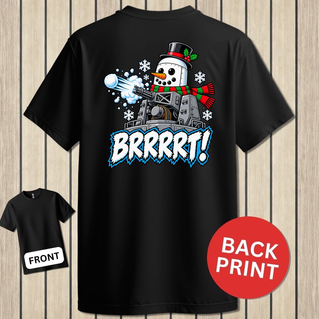 Snowman BRRRRT! - Black