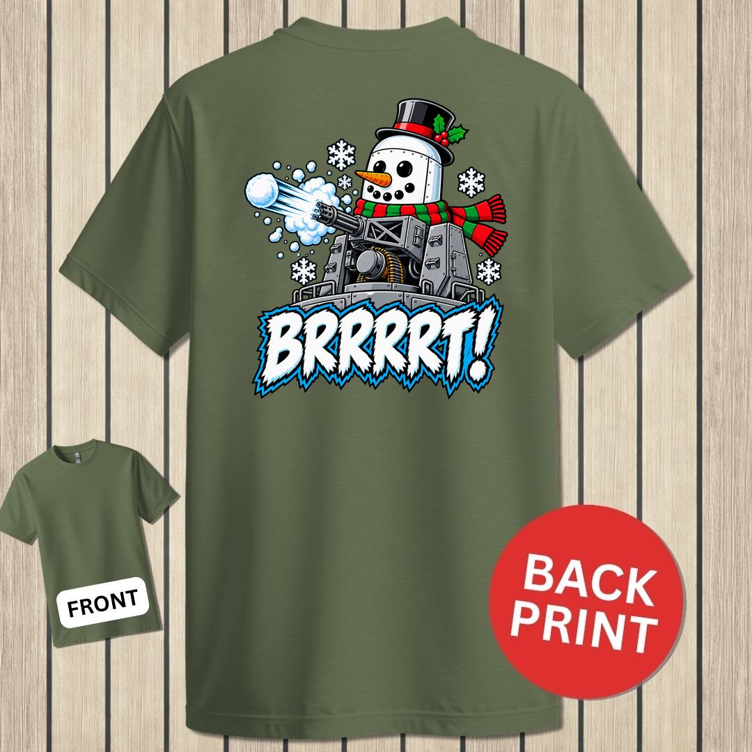 Snowman BRRRRT! - Military Green