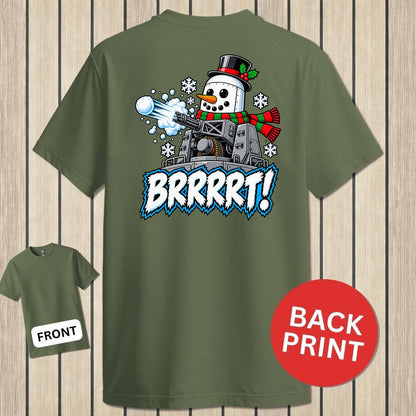 Snowman BRRRRT! - Military Green
