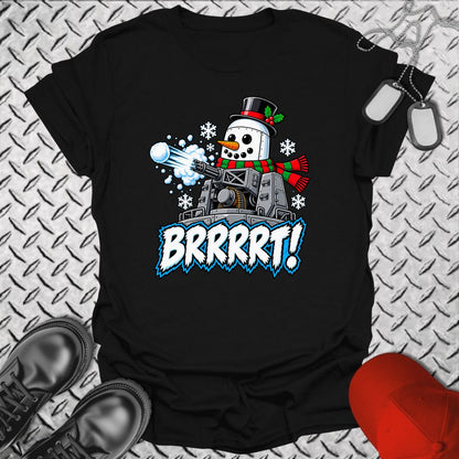 Snowman BRRRRT! - Black
