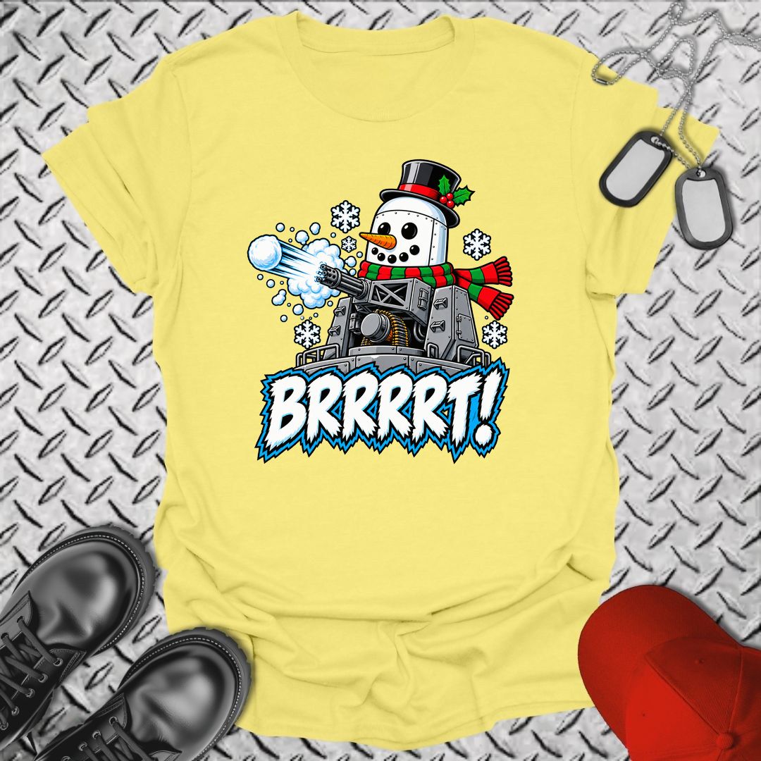 Snowman BRRRRT! - Cornsilk