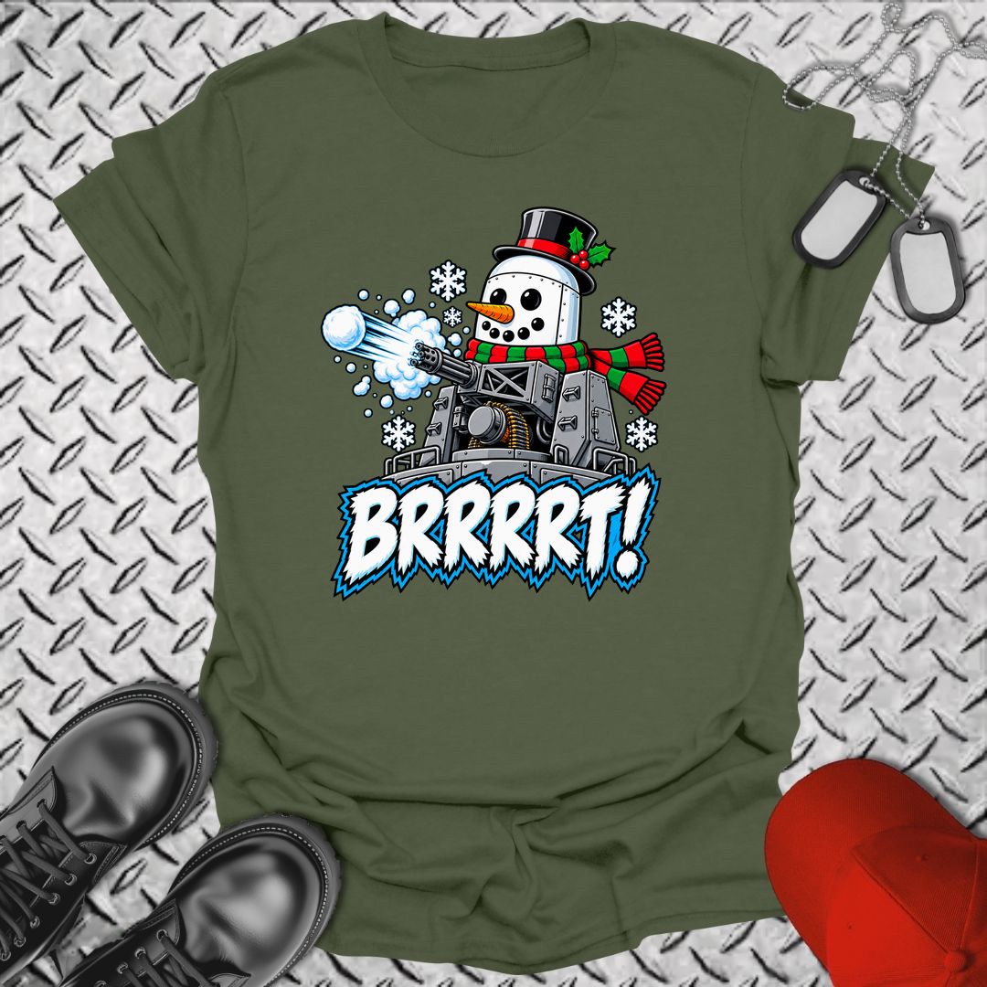 Snowman BRRRRT! - Military Green