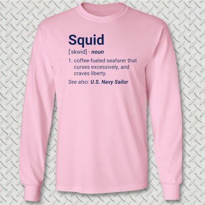 Squid Definition Long Sleeve Tee - Pink