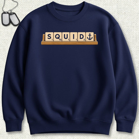 Squid Tiles Sweatshirt - Navy