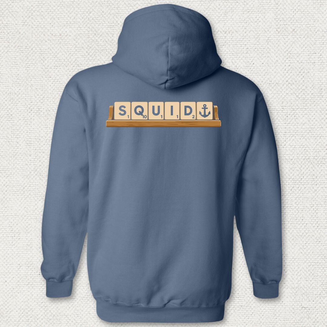 Squid Tiles Hoodie - Heather Navy