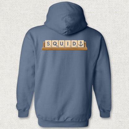 Squid Tiles Hoodie - Heather Navy