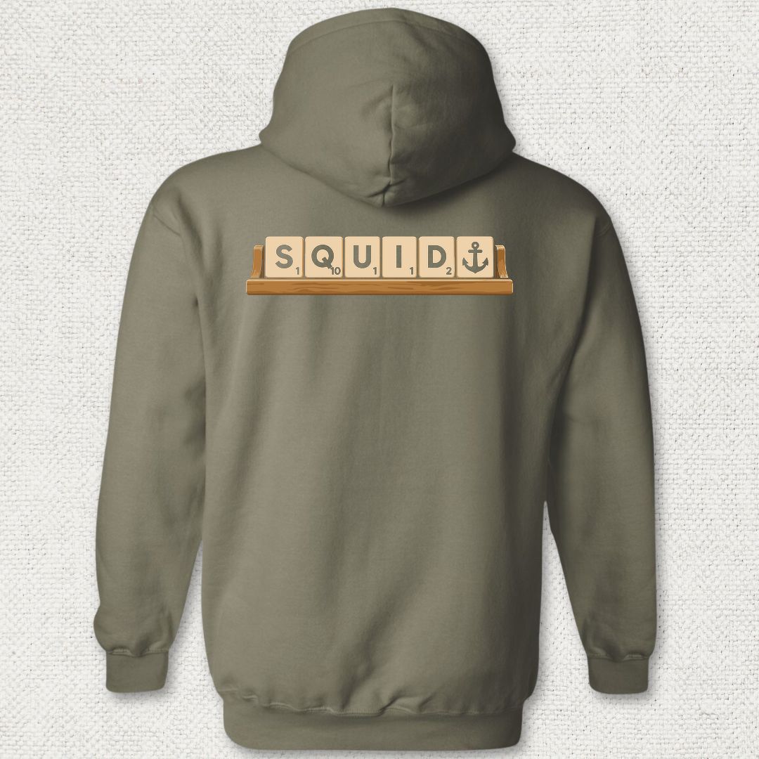 Squid Tiles Hoodie - Military Green